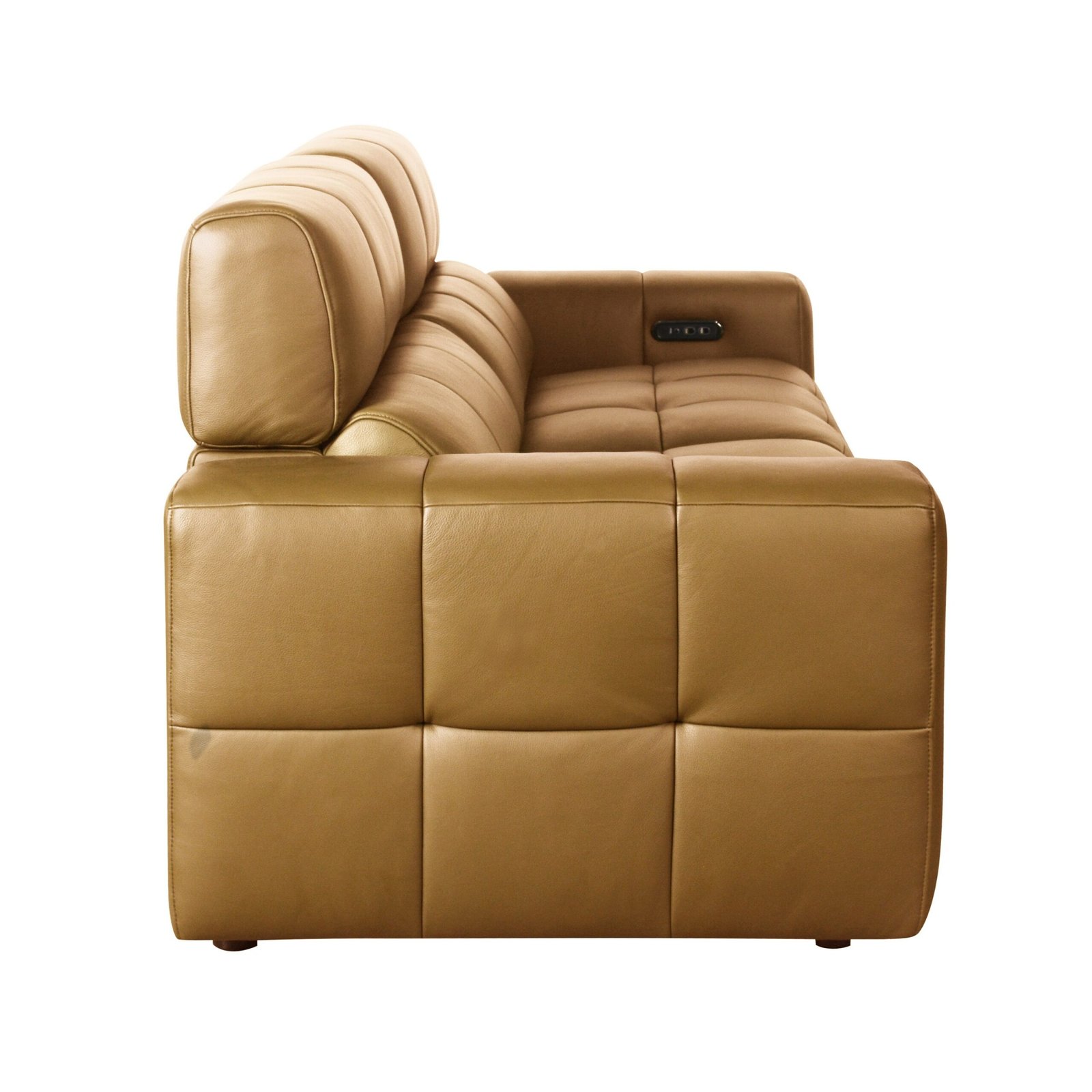 Divani Casa Chevak - Modern Brown Leather Sofa w/ 2 Recliners - Image 2