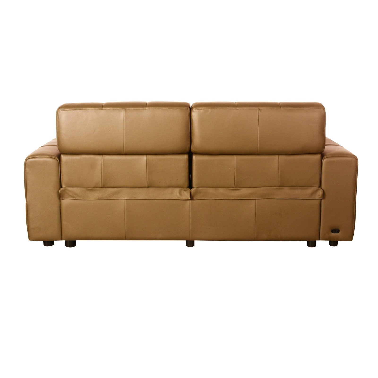 Divani Casa Chevak - Modern Brown Leather Sofa w/ 2 Recliners - Image 3
