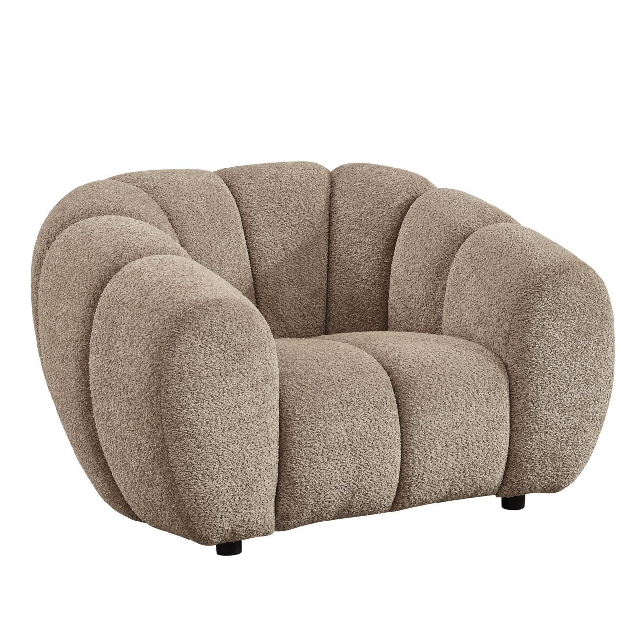 Divani Casa Suki - Modern Tan Fabric Chair