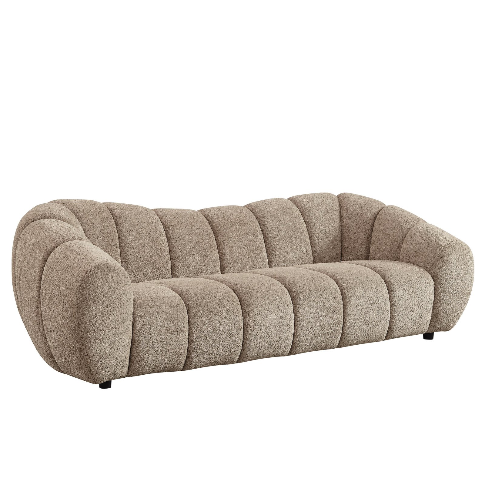 Divani Casa Suki - Modern Tan Fabric Sofa