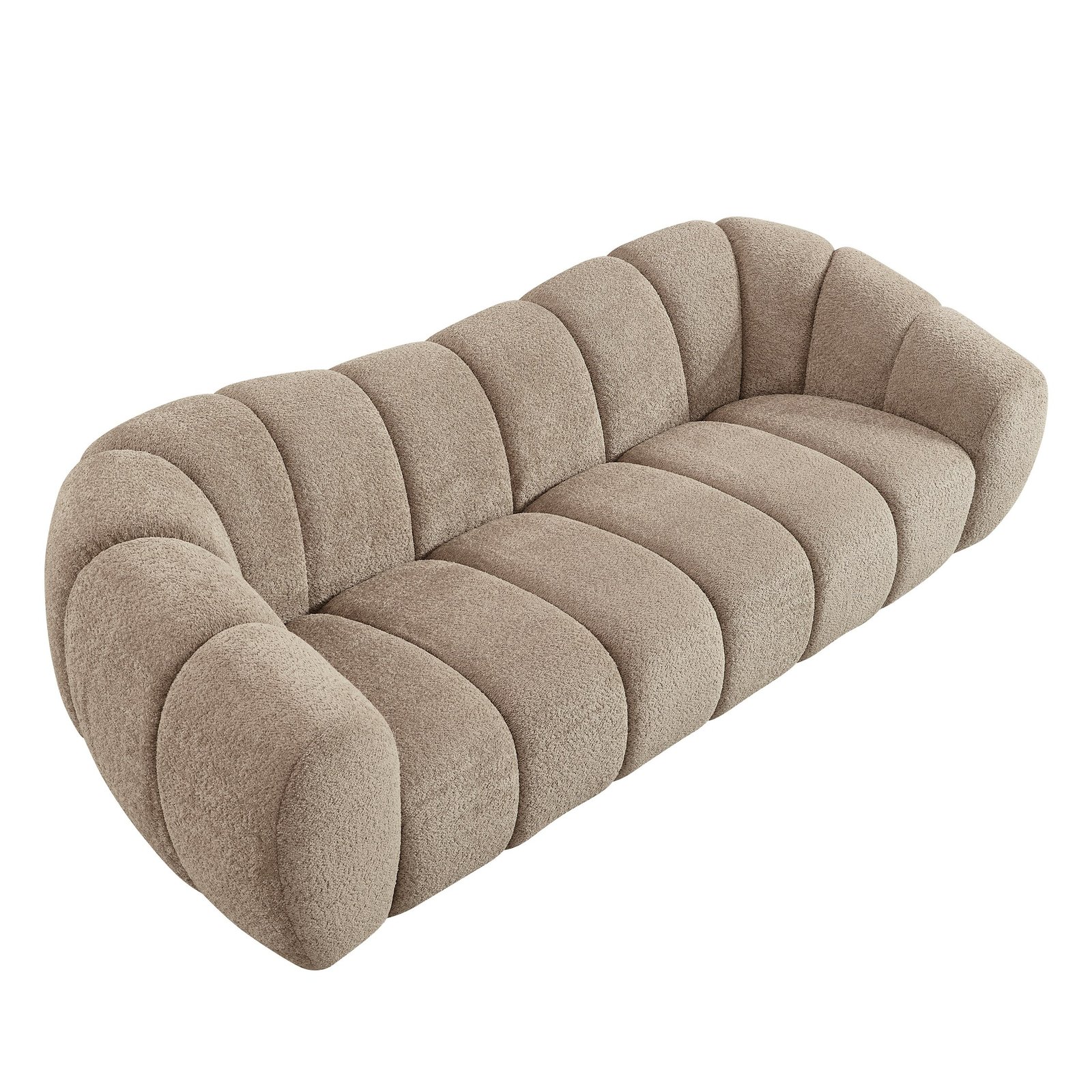 Divani Casa Suki - Modern Tan Fabric Sofa - Image 2