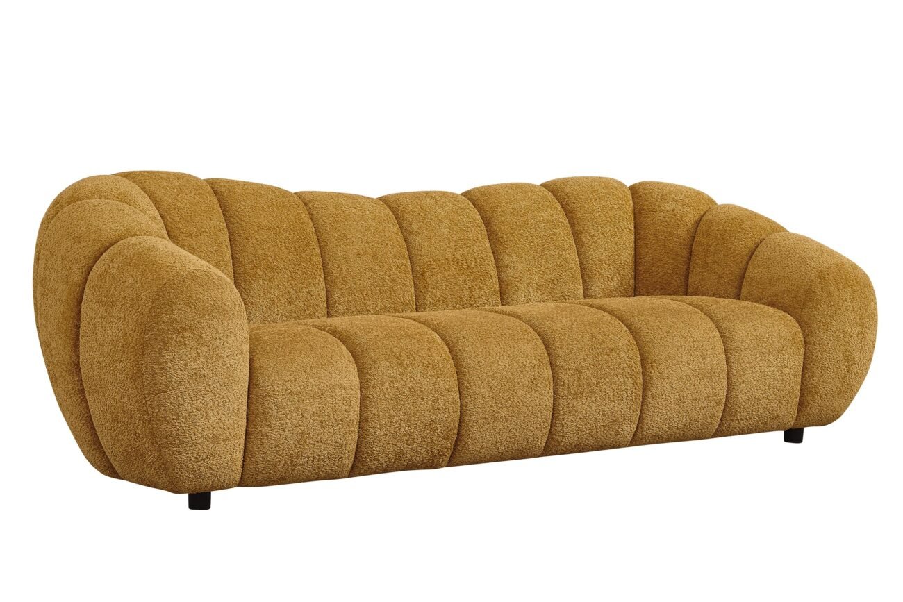 Divani Casa Suki - Modern Camel Fabric Sofa