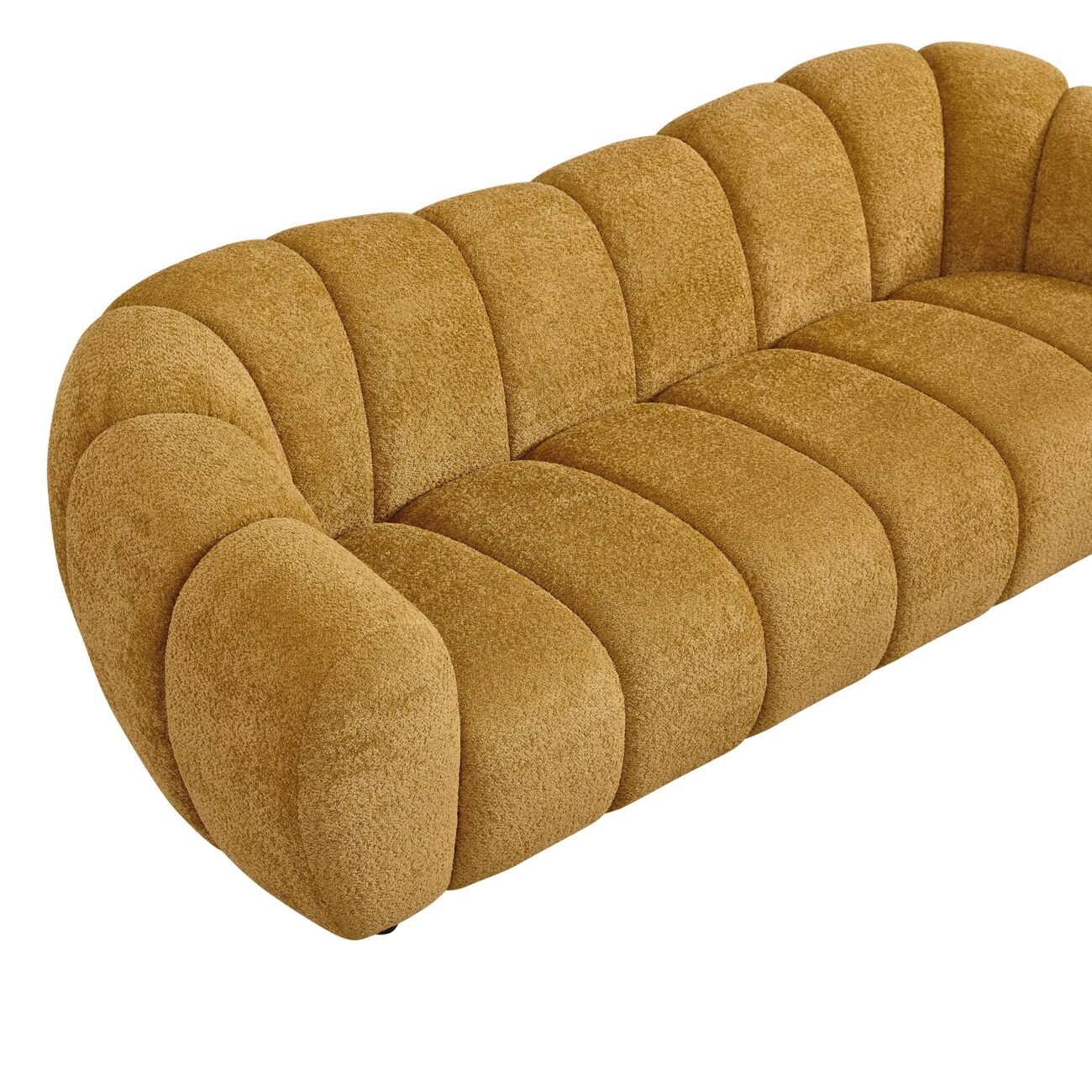 Divani Casa Suki - Modern Camel Fabric Sofa - Image 4