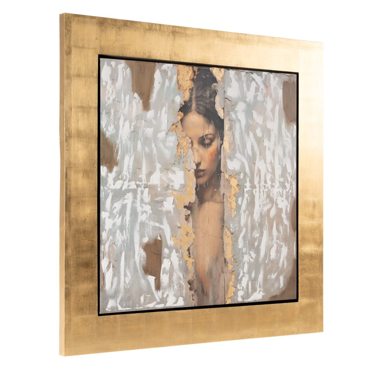 Modrest Stey - Modern Gold 71" x 71" Painting