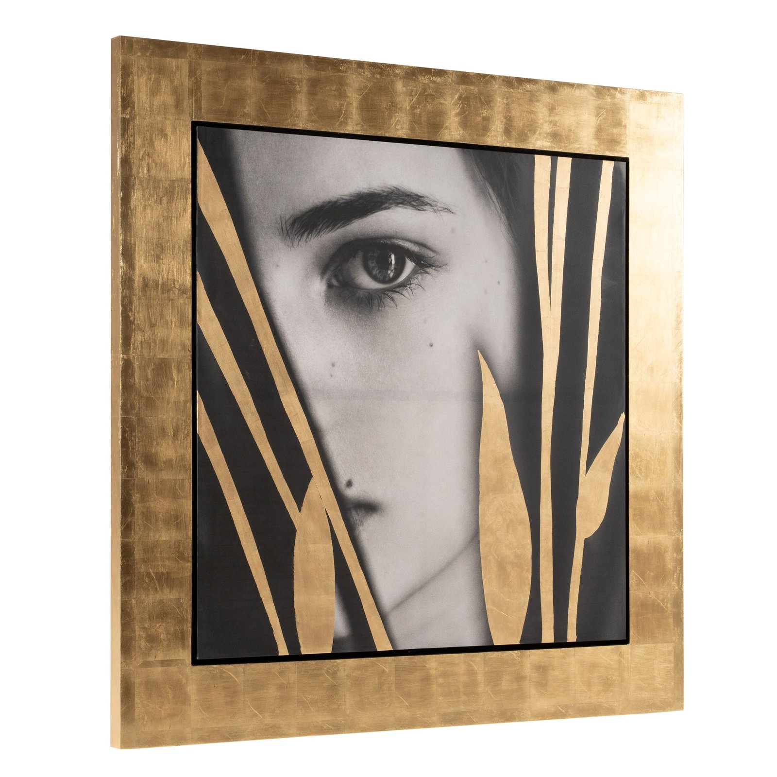 Modrest Kubia - Modern Gold 71" x 71" Painting