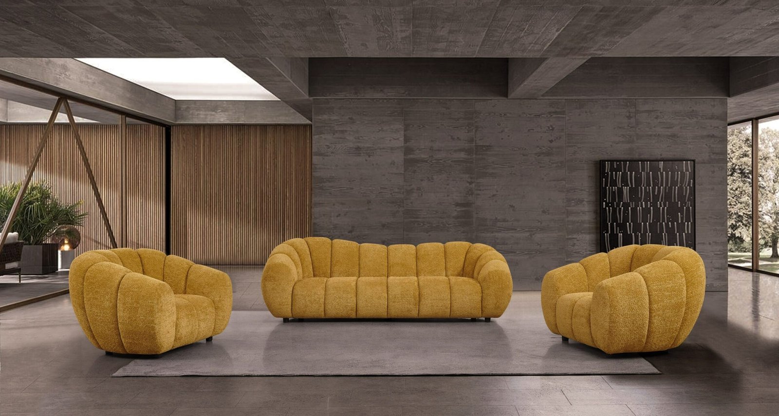 Divani Casa Suki - Modern Camel Fabric Chair - Image 4