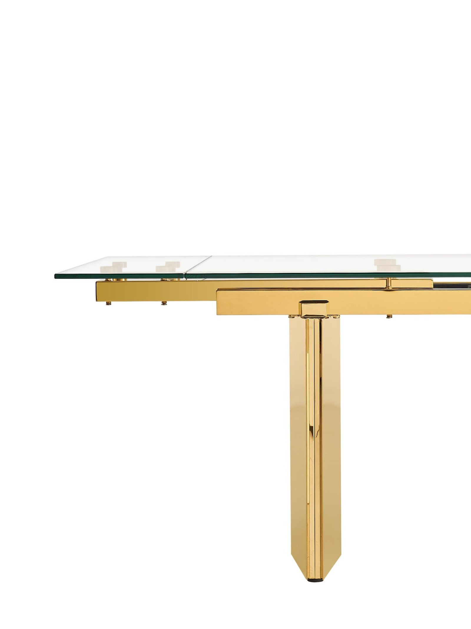 Modrest Nassim - Glam Glass Extendable Dining Table - Image 5