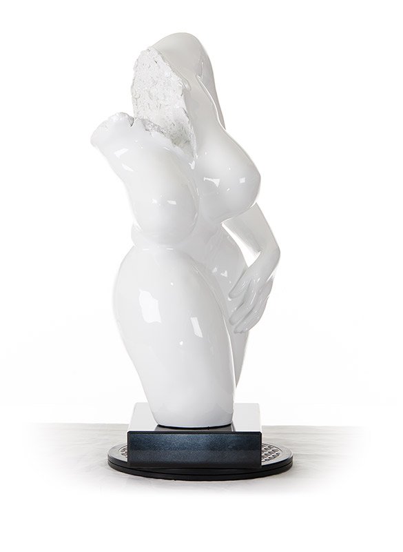 SZ0308 Modern White Feminine Sculpture - Image 5