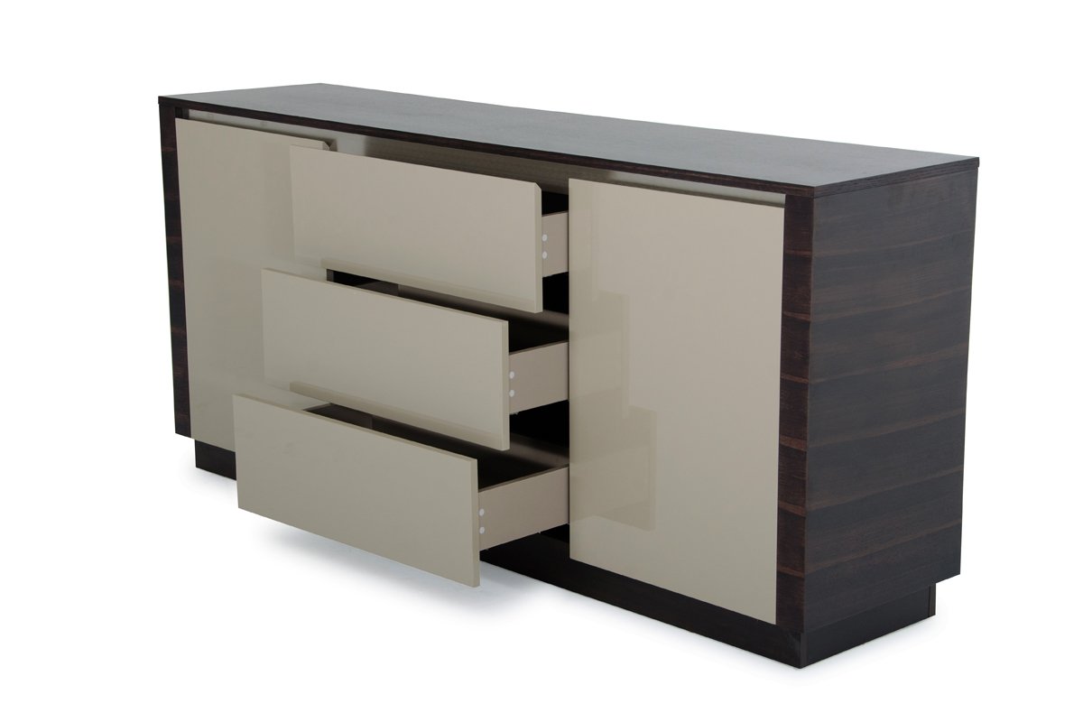 A&X Caligari Modern Oak & Grey Gloss Buffet - Image 3