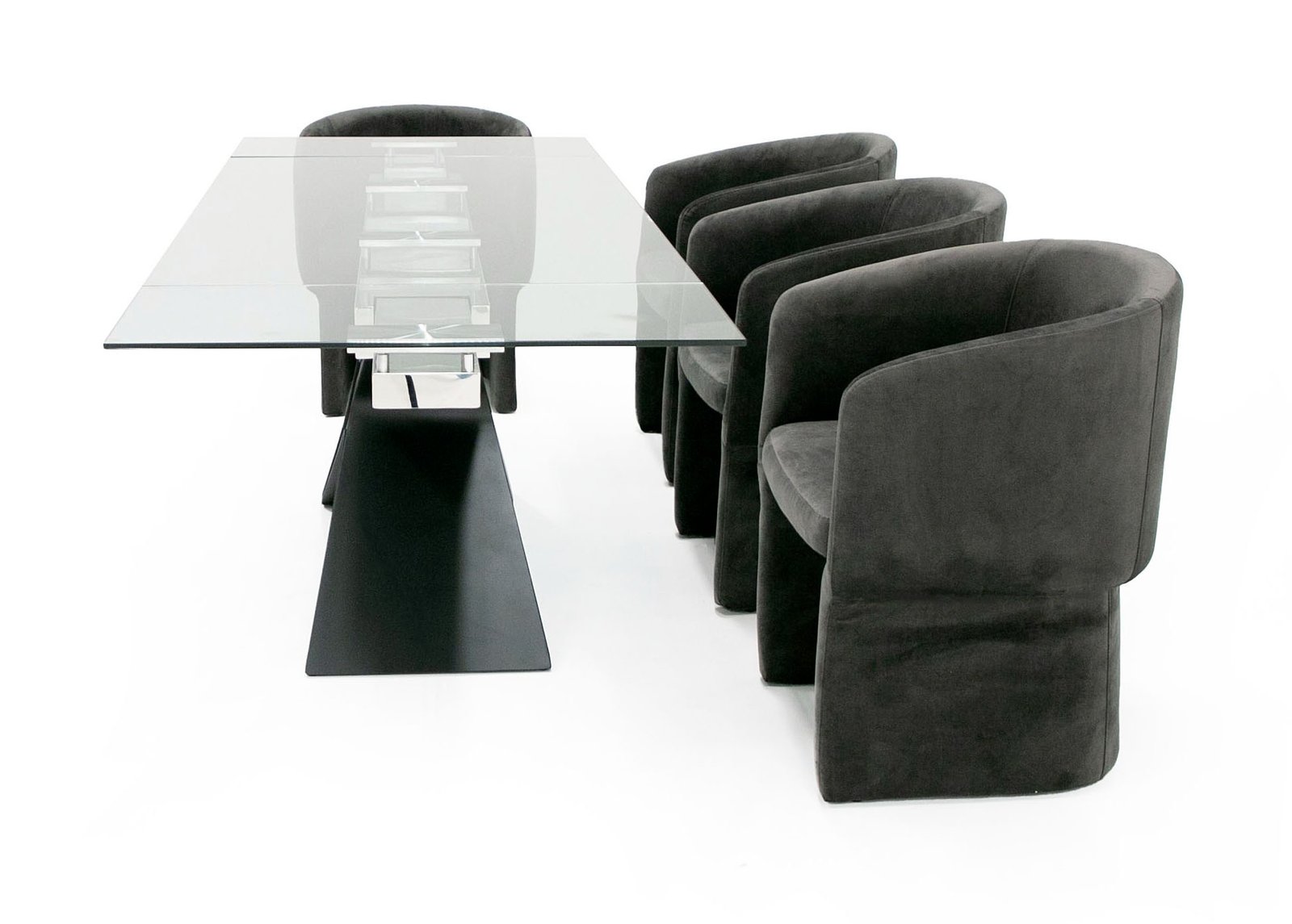 Modrest Adler - Modern Black Glass Extendable 63"/94.5" Dining Table - Image 5