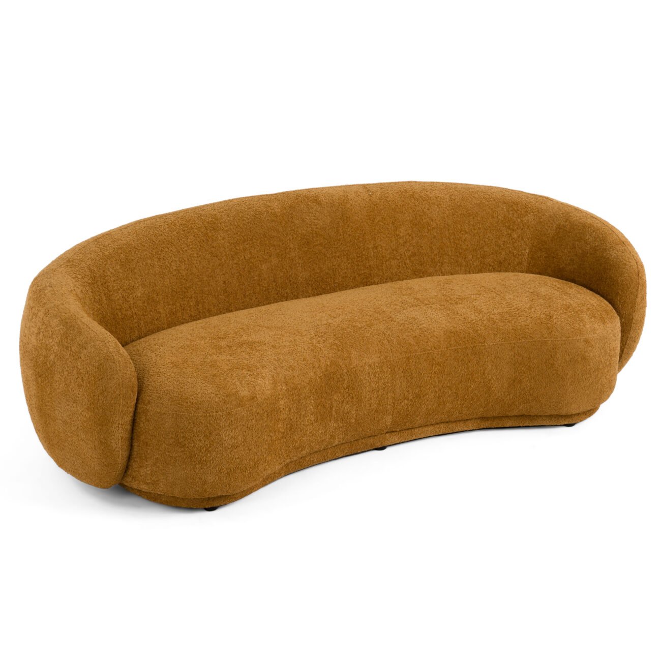 Divani Casa Andrew - Modern Orange Fabric Sofa - Image 5