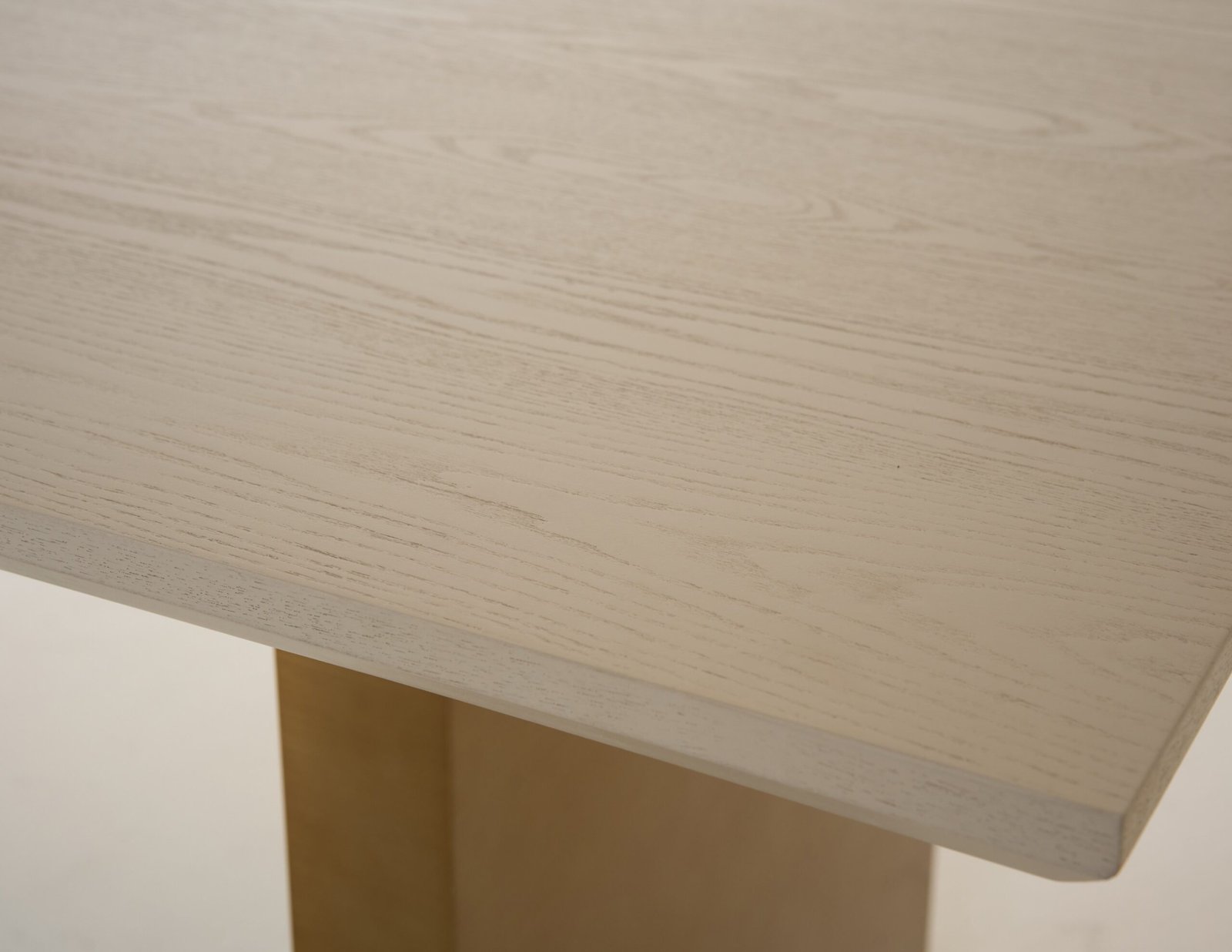 Modrest Angus - Modern Cream Ash + Gold Dining Table - Image 4
