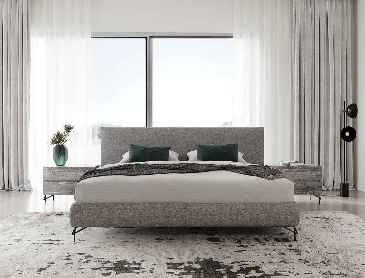 Nova Domus Aria - Italian Modern Multi Grey Bedroom Set - Image 4