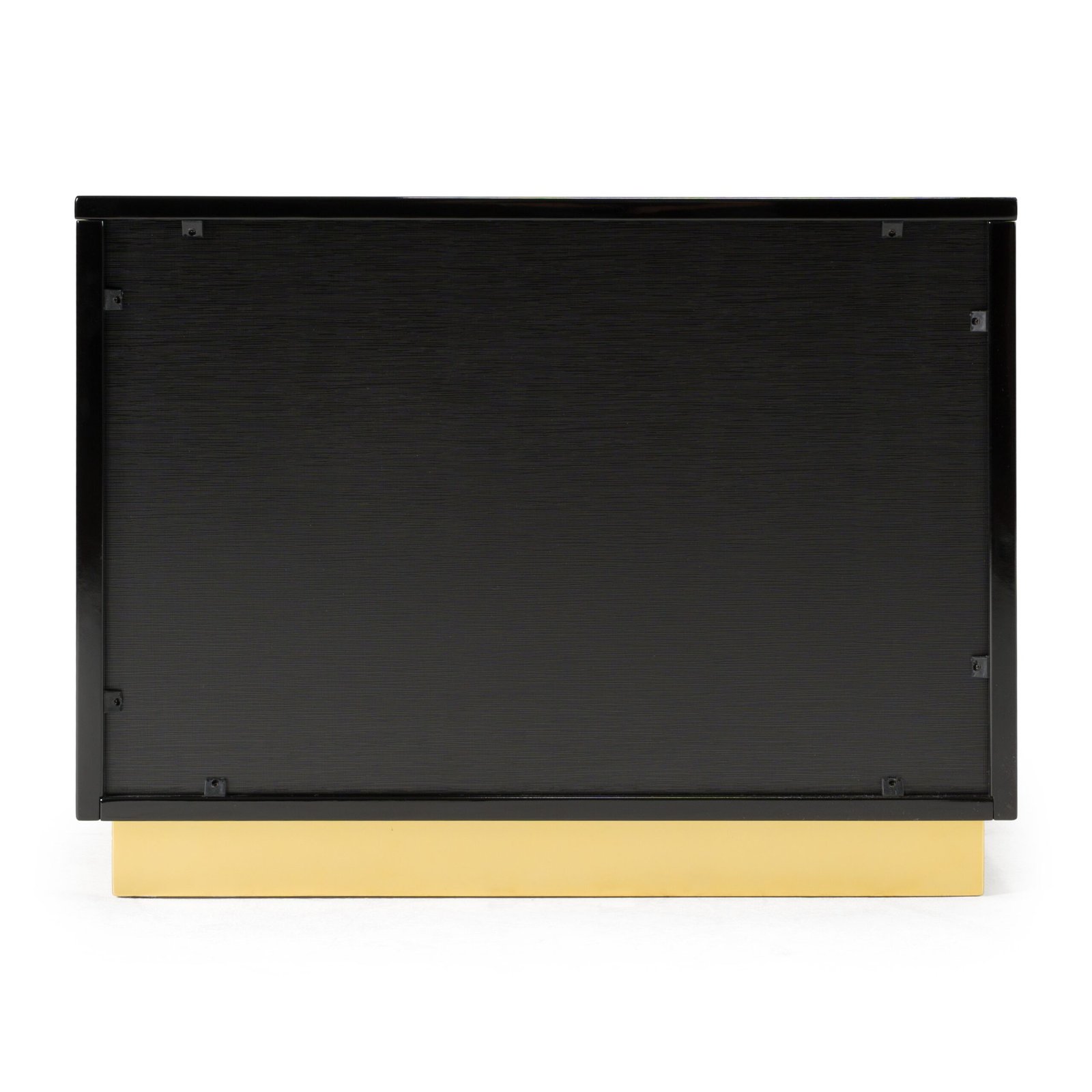 Modrest Aspen - Modern Wide Black and Gold Nightstand - Image 5
