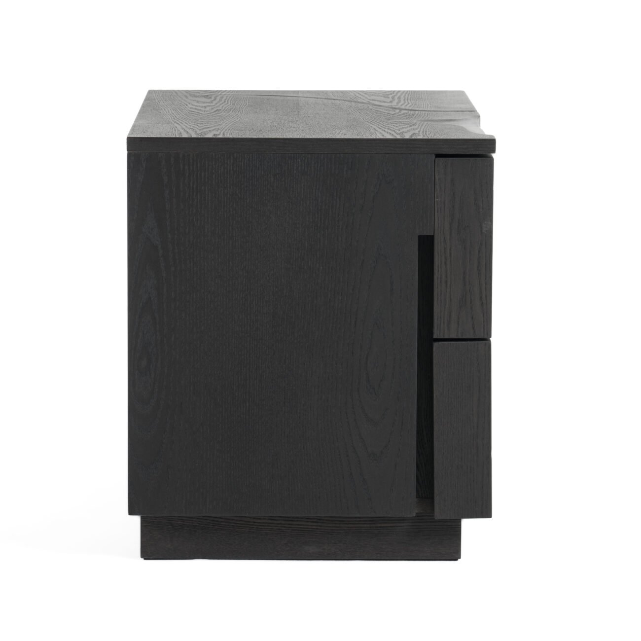 Modrest Aspen - Modern Matte Brown Ash & Silver Nightstand - Image 5