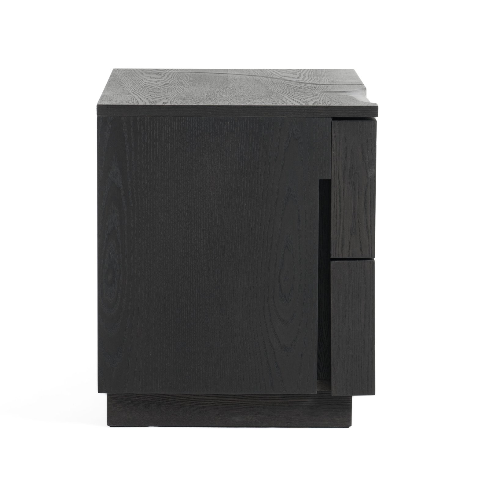 Modrest Aspen - Modern Matte Brown Ash & Silver Nightstand - Image 5