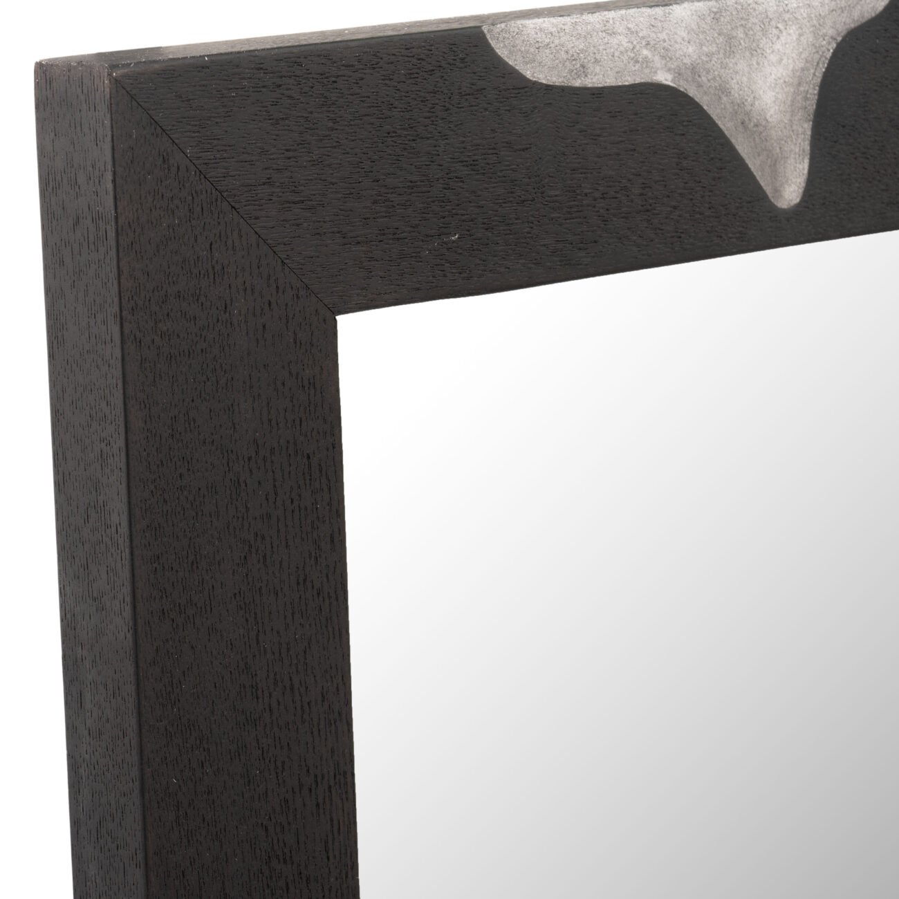 Modrest Aspen - Modern Matte Brown Ash & Silver Mirror - Image 4