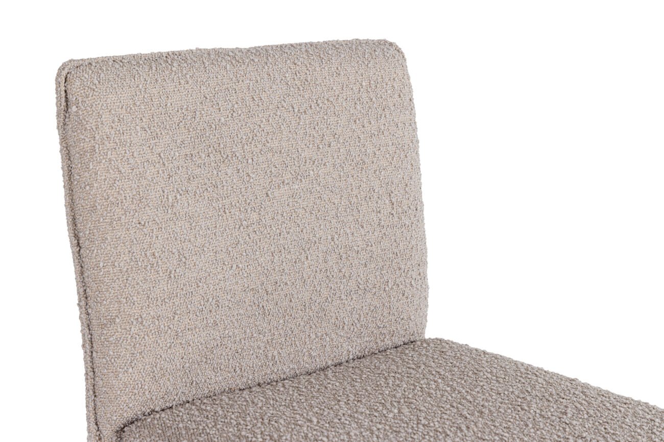 Modrest Atlanta - Modern Beige Fabric & Brass Counter Chair - Image 4