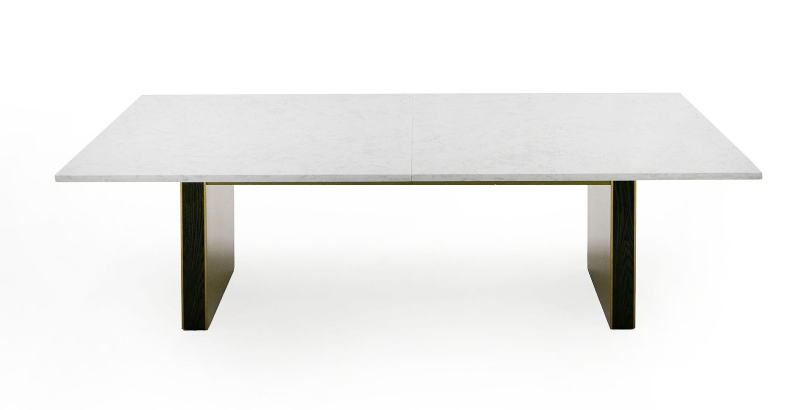 Modrest Auer - White Marble & Gold Dining Table - Image 2