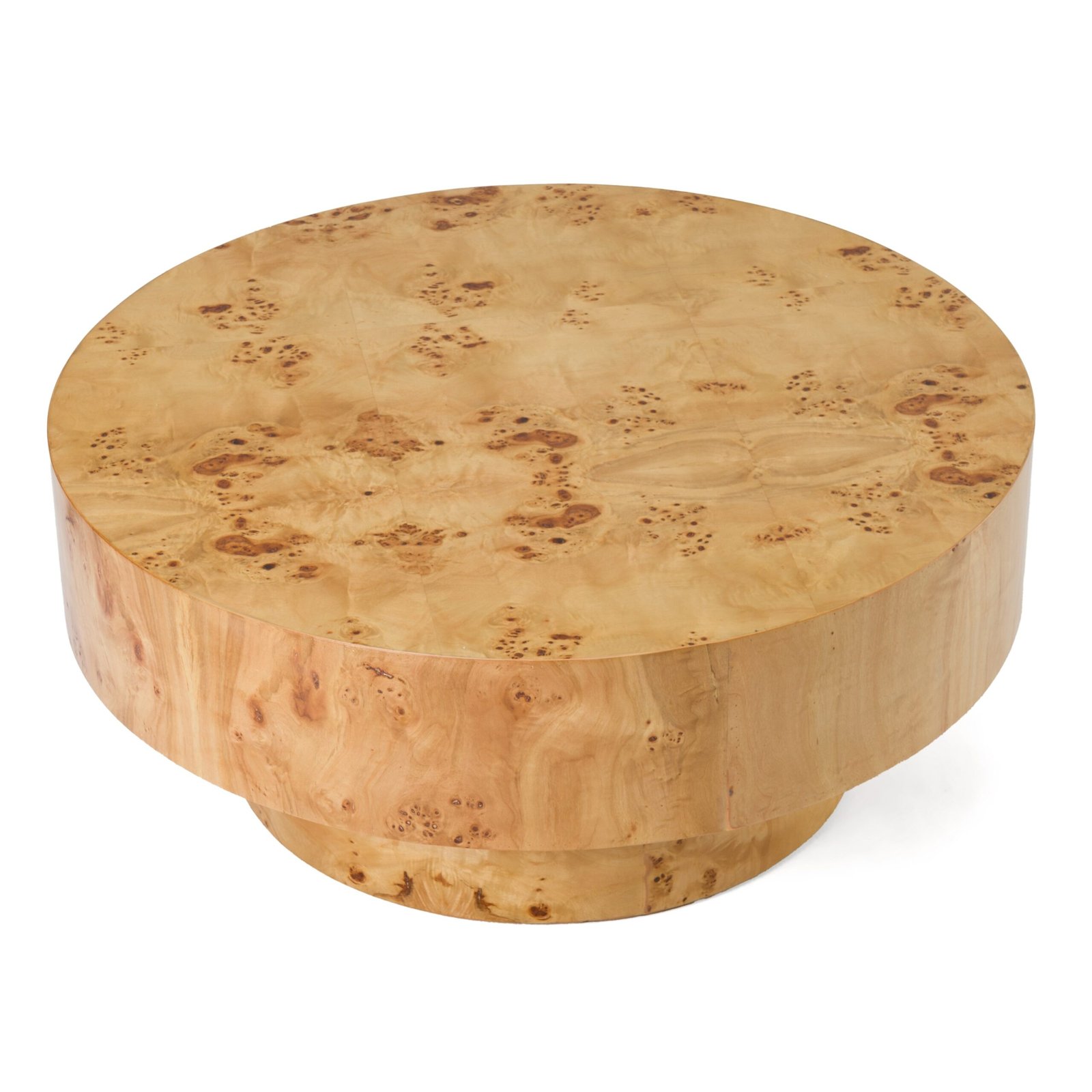 Modrest August - Modern Burl Round Coffee Table - Image 4