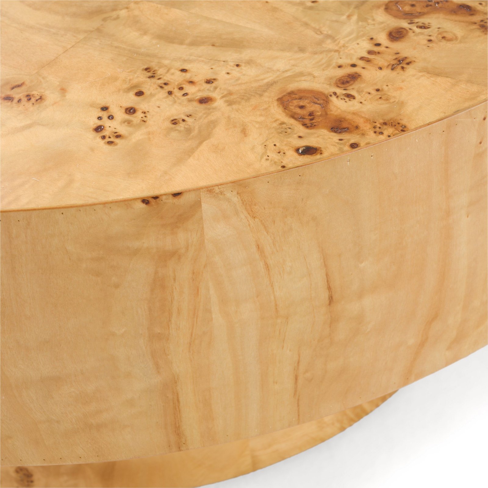 Modrest August - Modern Burl Round Coffee Table - Image 5