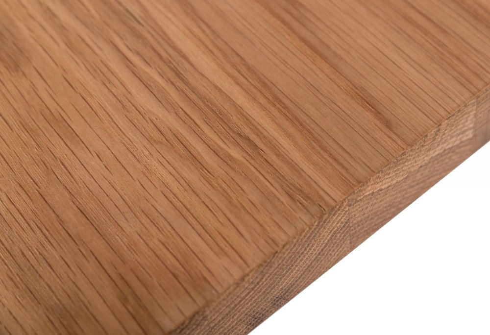 Modrest Barnum - Industrial Oak and Black Iron Live Edge Dining Table - Image 5