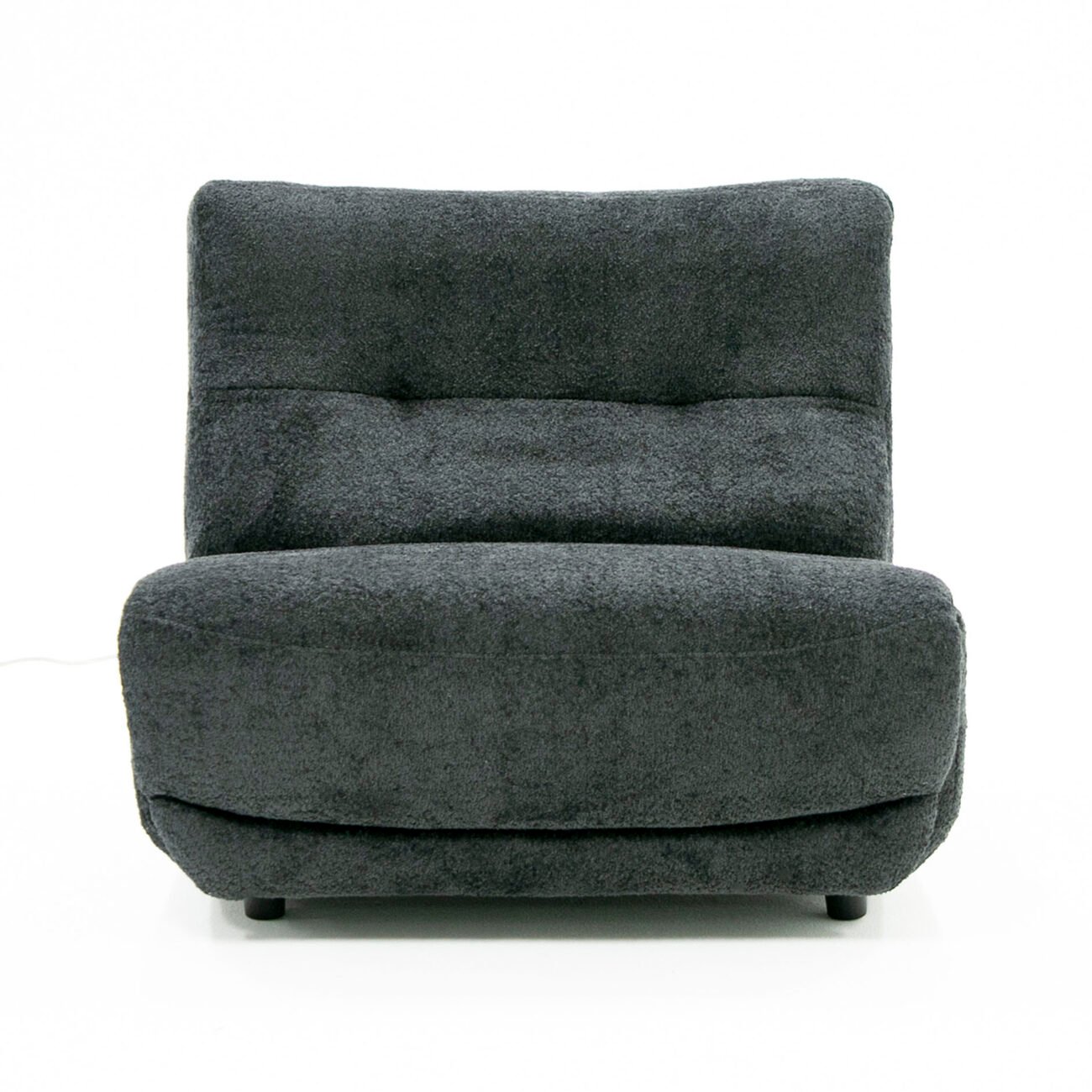 Divani Casa Basil - Modern Dark Grey Fabric Large Electric Recliner Chair