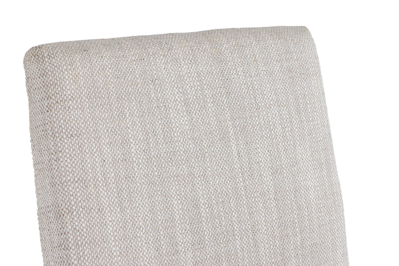Modrest Beasley - Modern Off-White Linen + Brass Counter Chair - Image 4