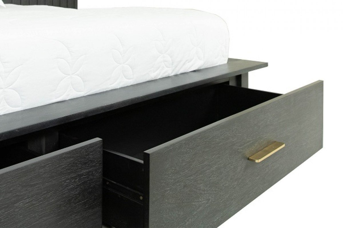 Modrest Manchester- Contemporary Dark Grey 4-Piece Bedroom Set - Image 5