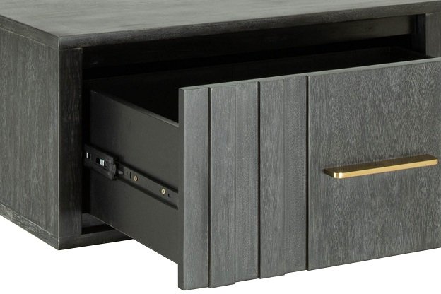 Modrest Manchester- Contemporary Dark Grey Nightstand - Image 3
