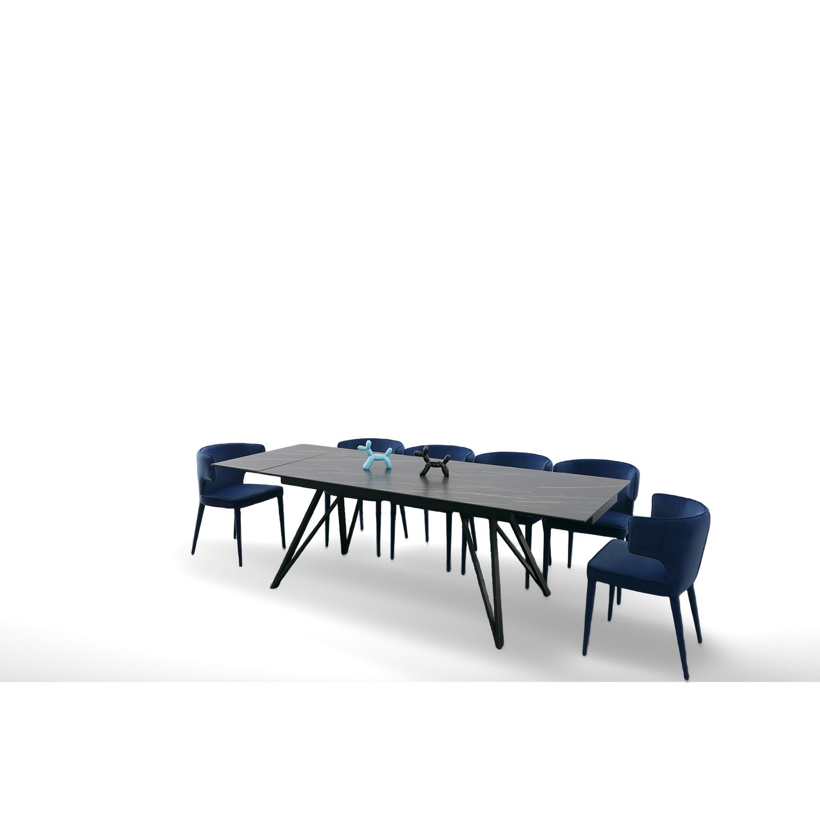 Modrest Bobby - Modern Black Ceramic Extendable Dining Table - Image 4