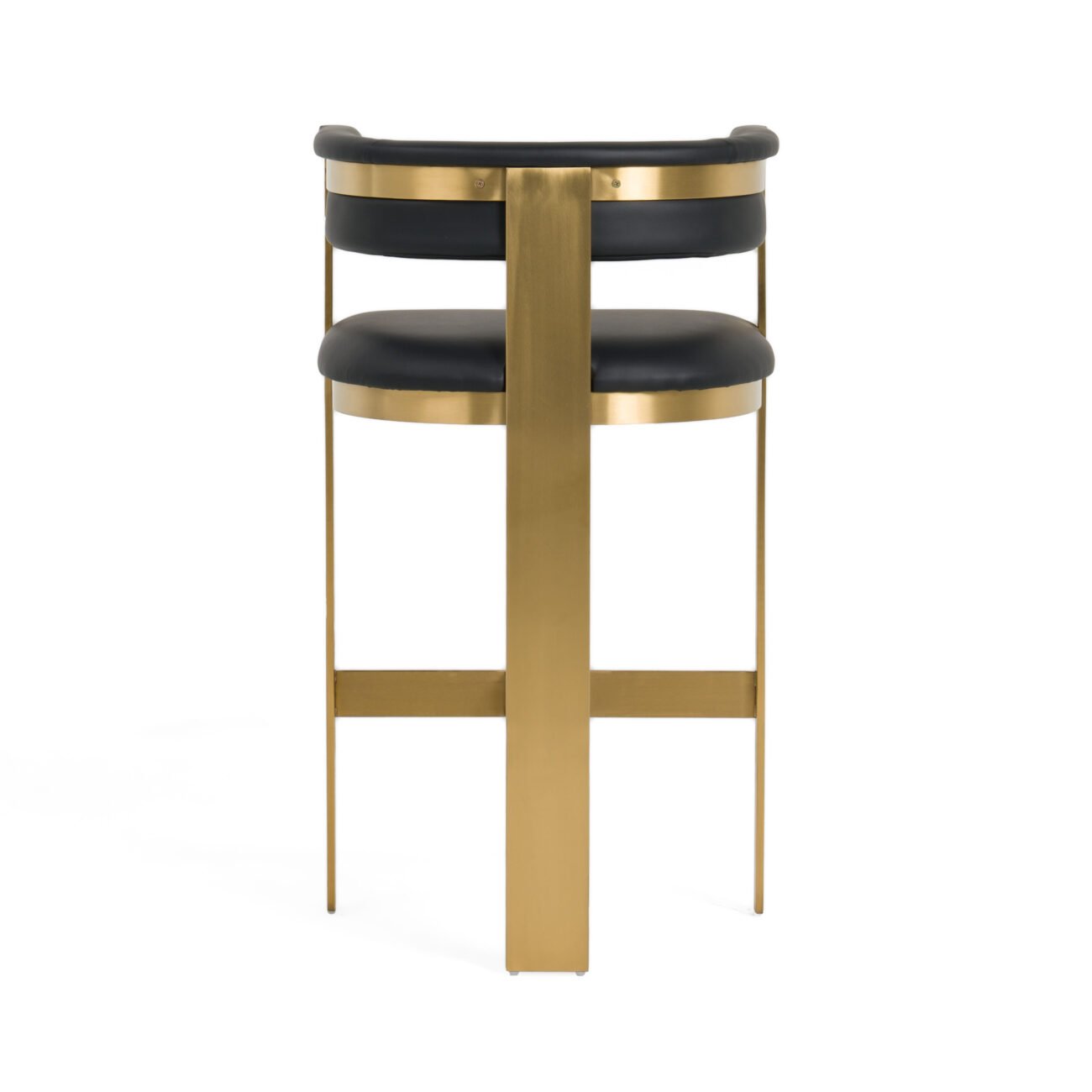 Modrest Boswell - Modern Black + Matte Gold Barstool - Image 4