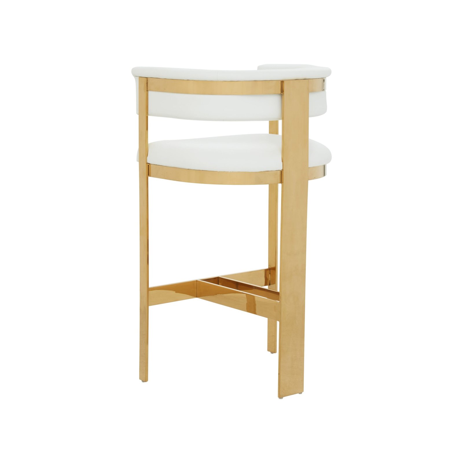 Modrest Boswell - Modern White + Gold Barstool - Image 3