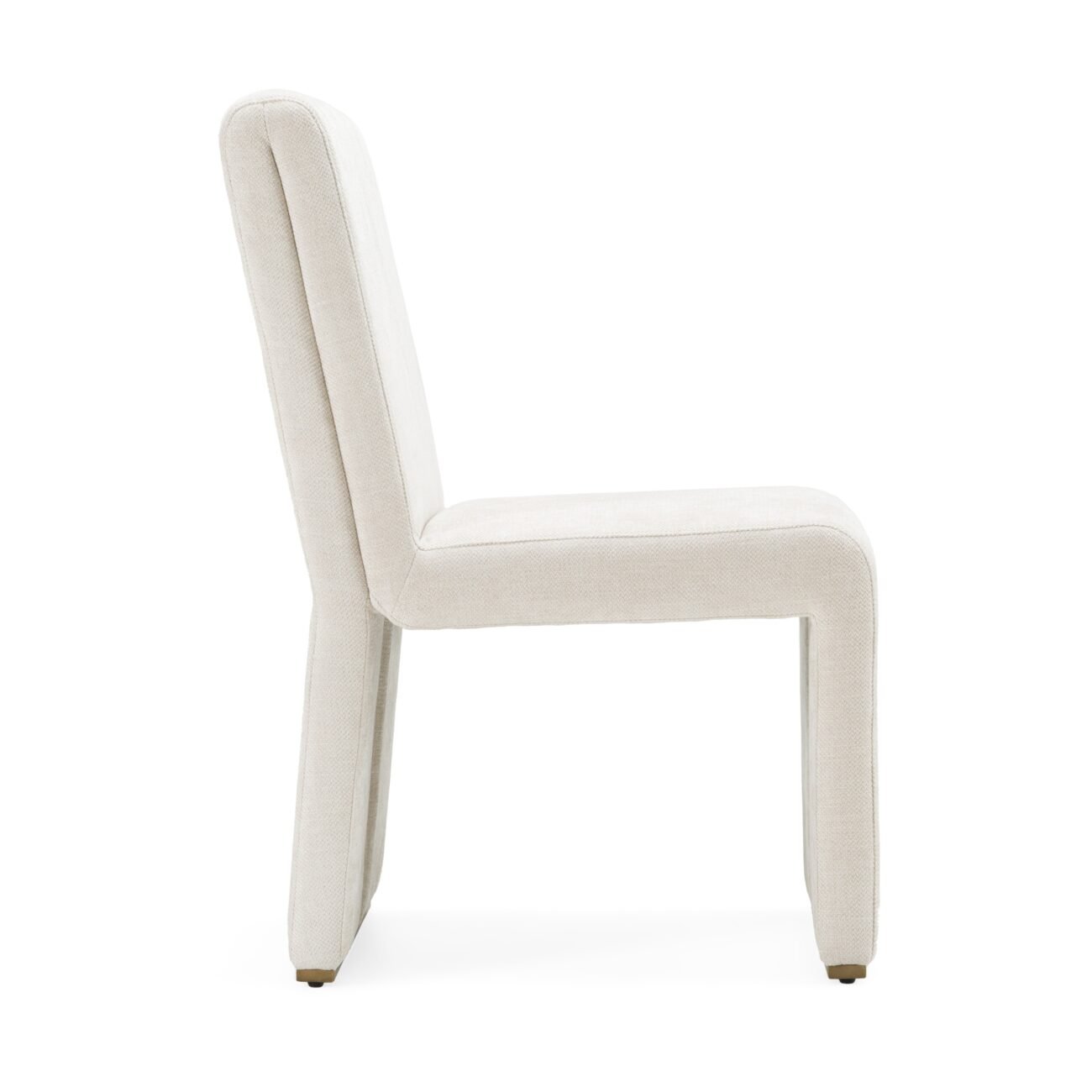 Modrest Bounty - Modern Beige Fabric + Antique Brass Dining Chair (Set of 2) - Image 3