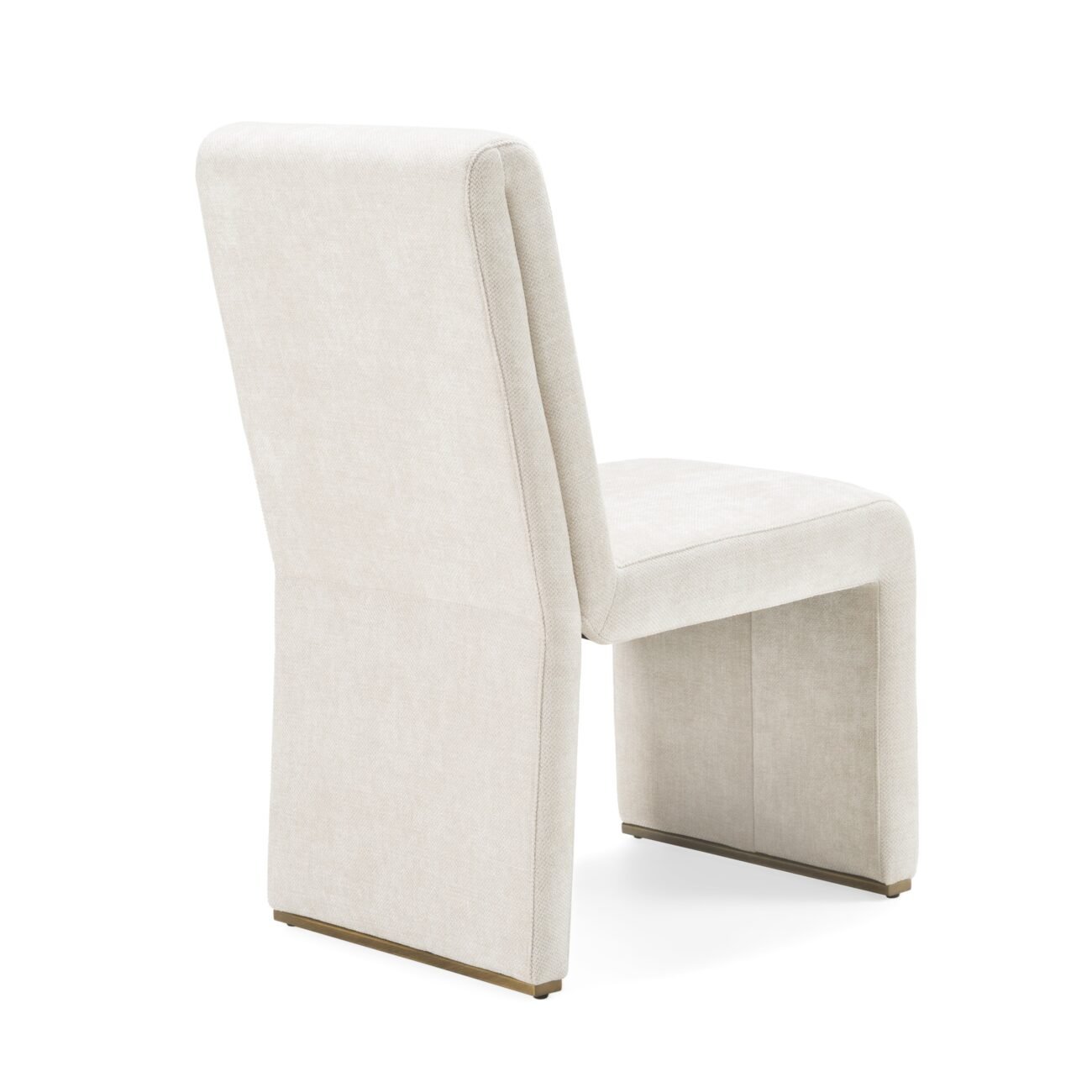 Modrest Bounty - Modern Beige Fabric + Antique Brass Dining Chair (Set of 2) - Image 4