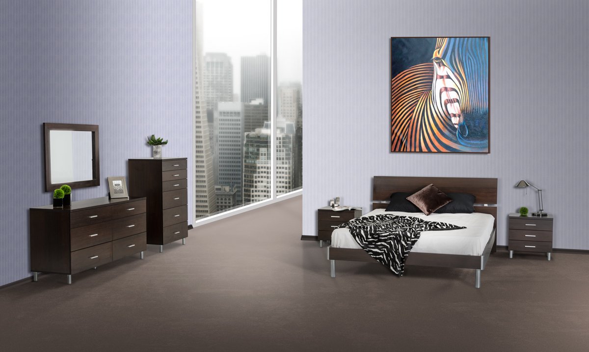 Modrest Bravo - Modern Wenge Bed