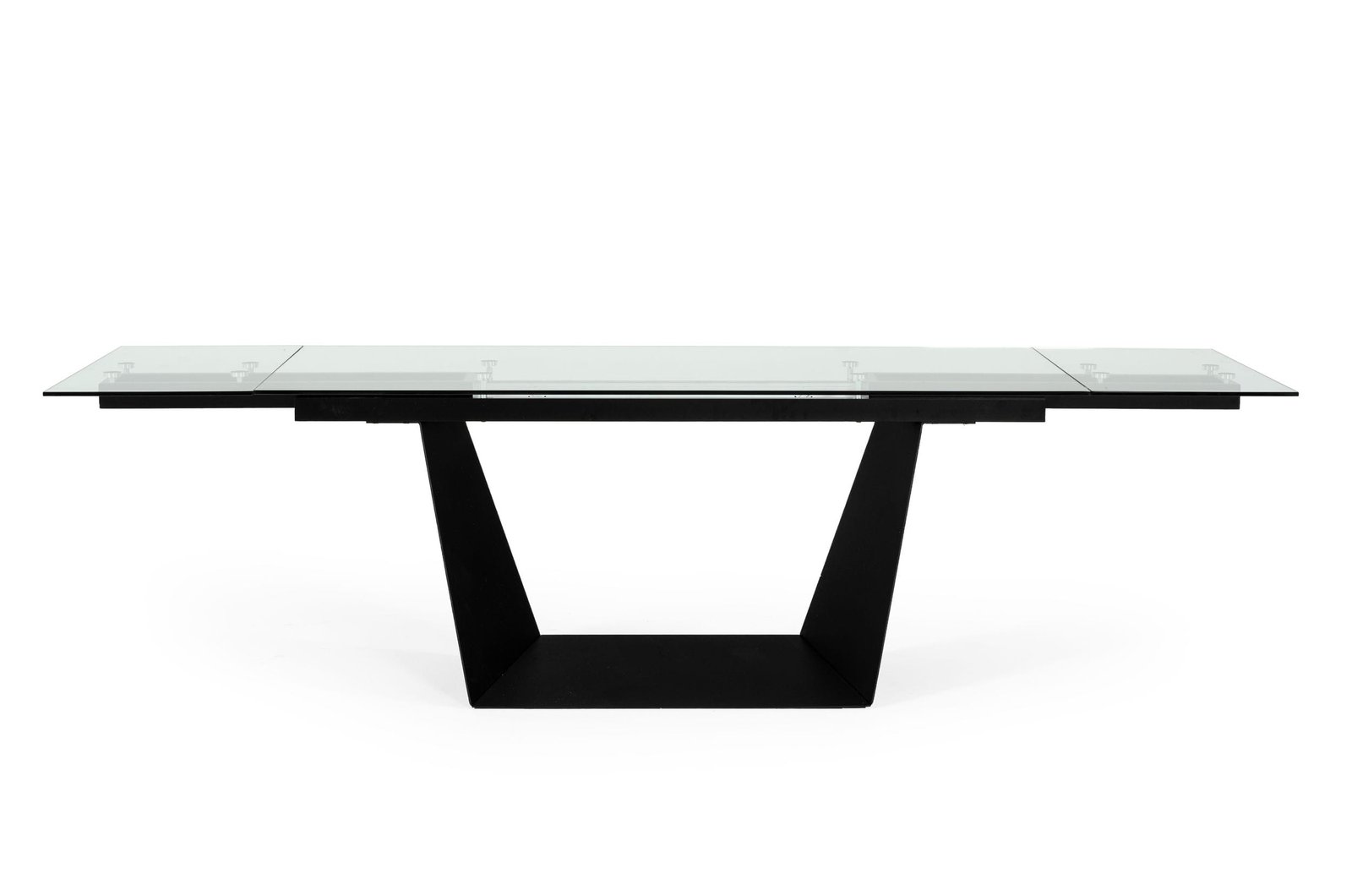 Modrest Bronwin - Modern Black Glass Extendable Dining Table - Image 2