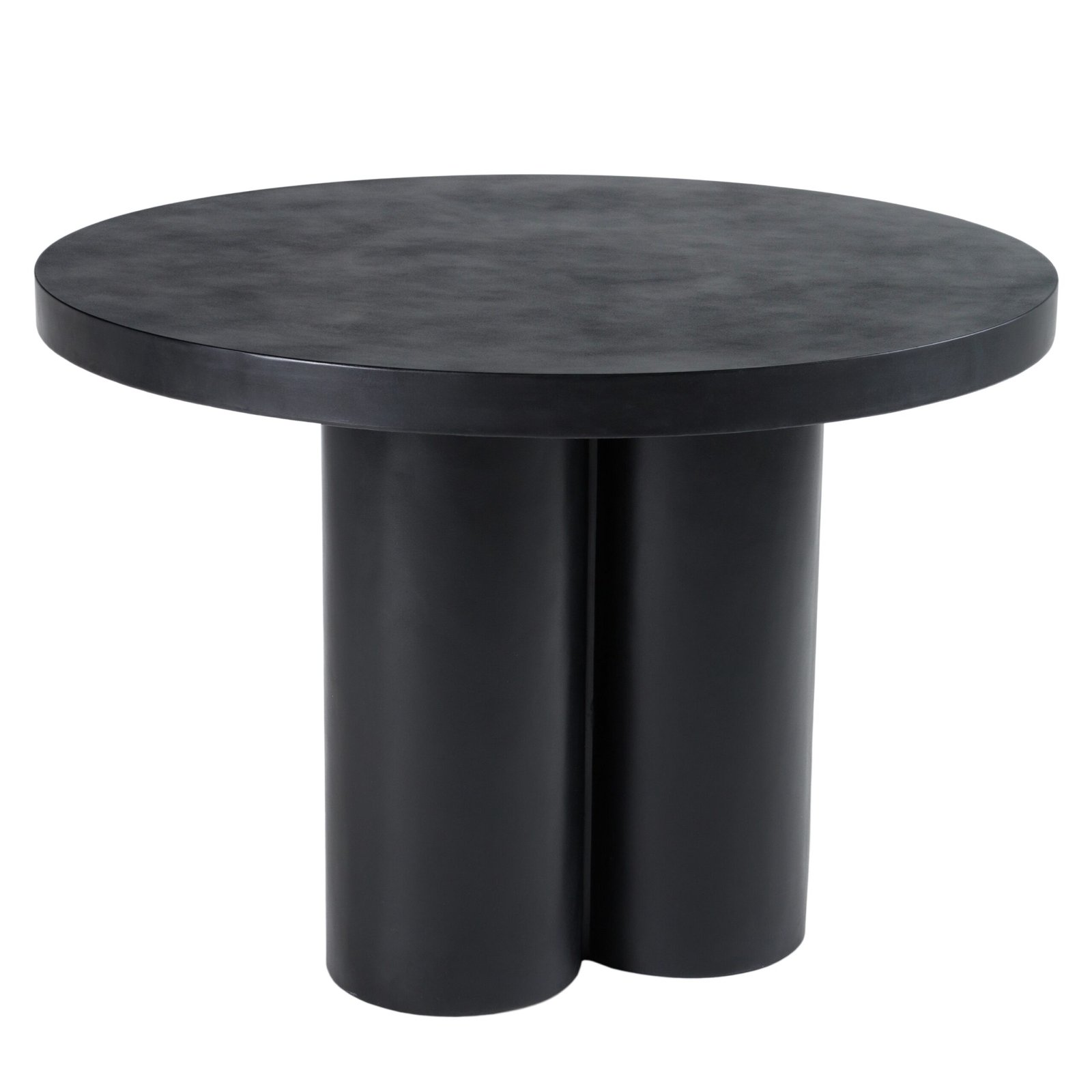 Modrest Bruni - Modern Black Concrete Round Dining Table - Image 3