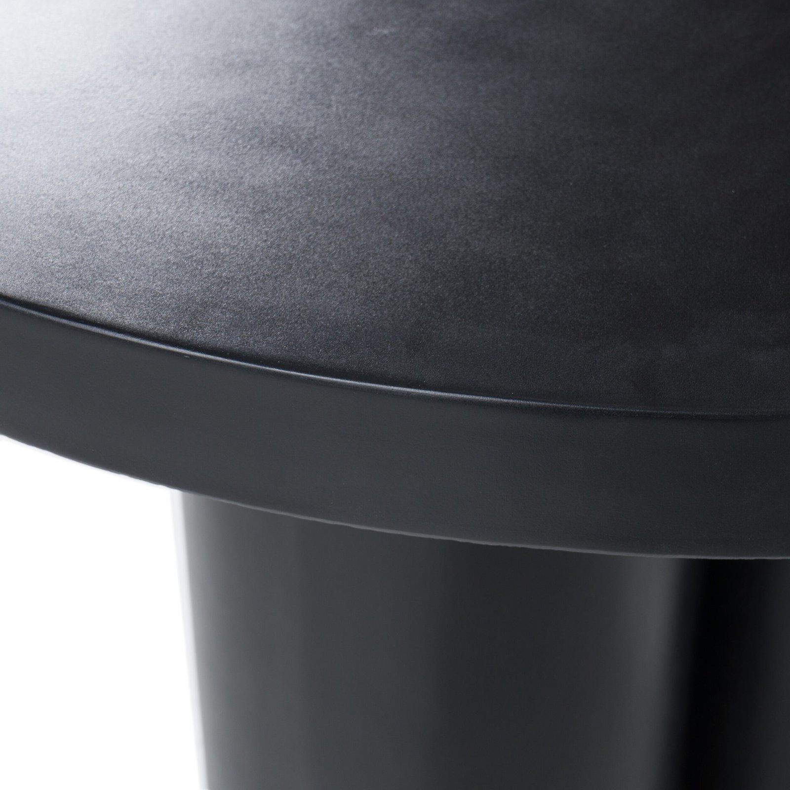 Modrest Bruni - Modern Black Concrete Round Dining Table - Image 5