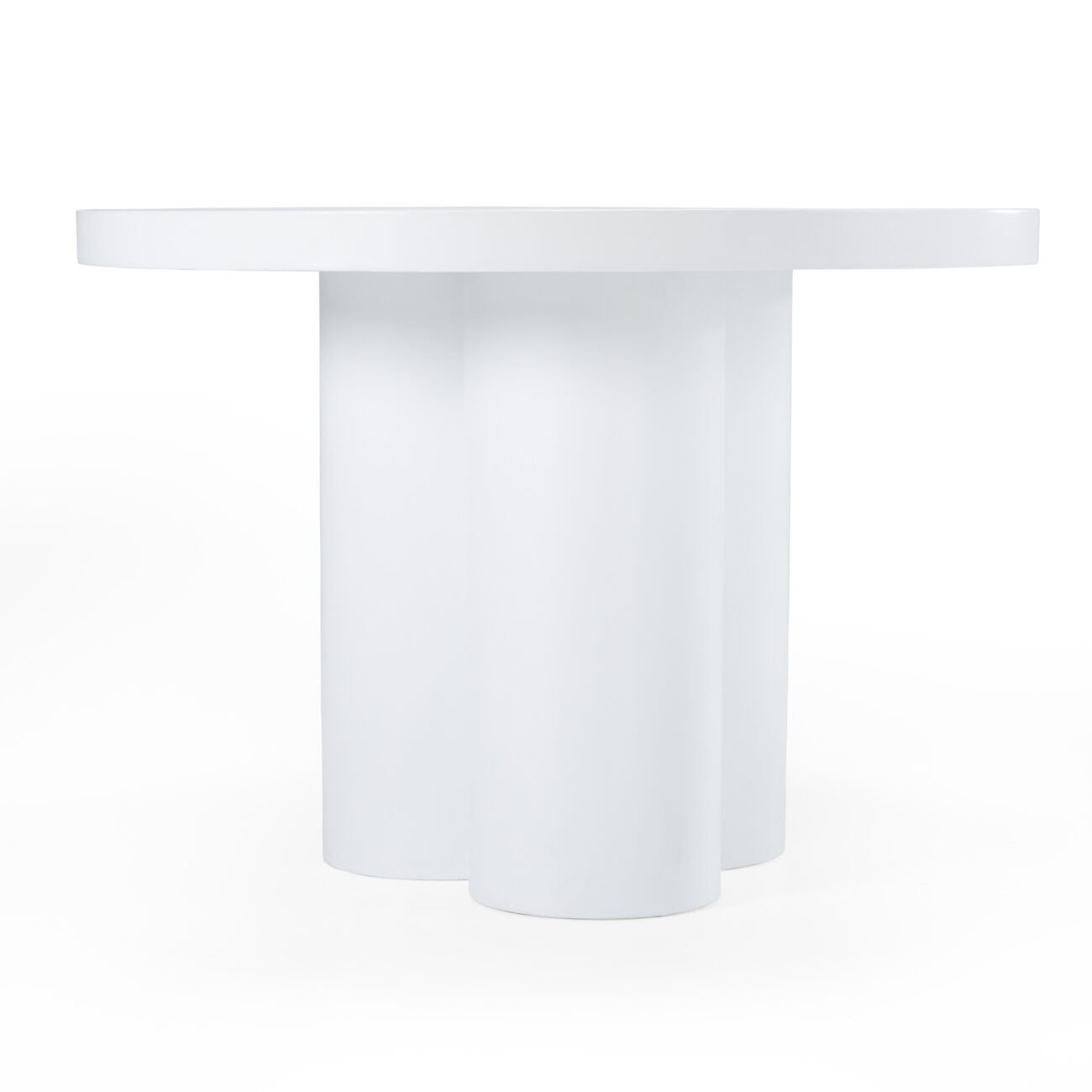 Modrest Bruni - Modern White Concrete Round Dining Table - Image 2