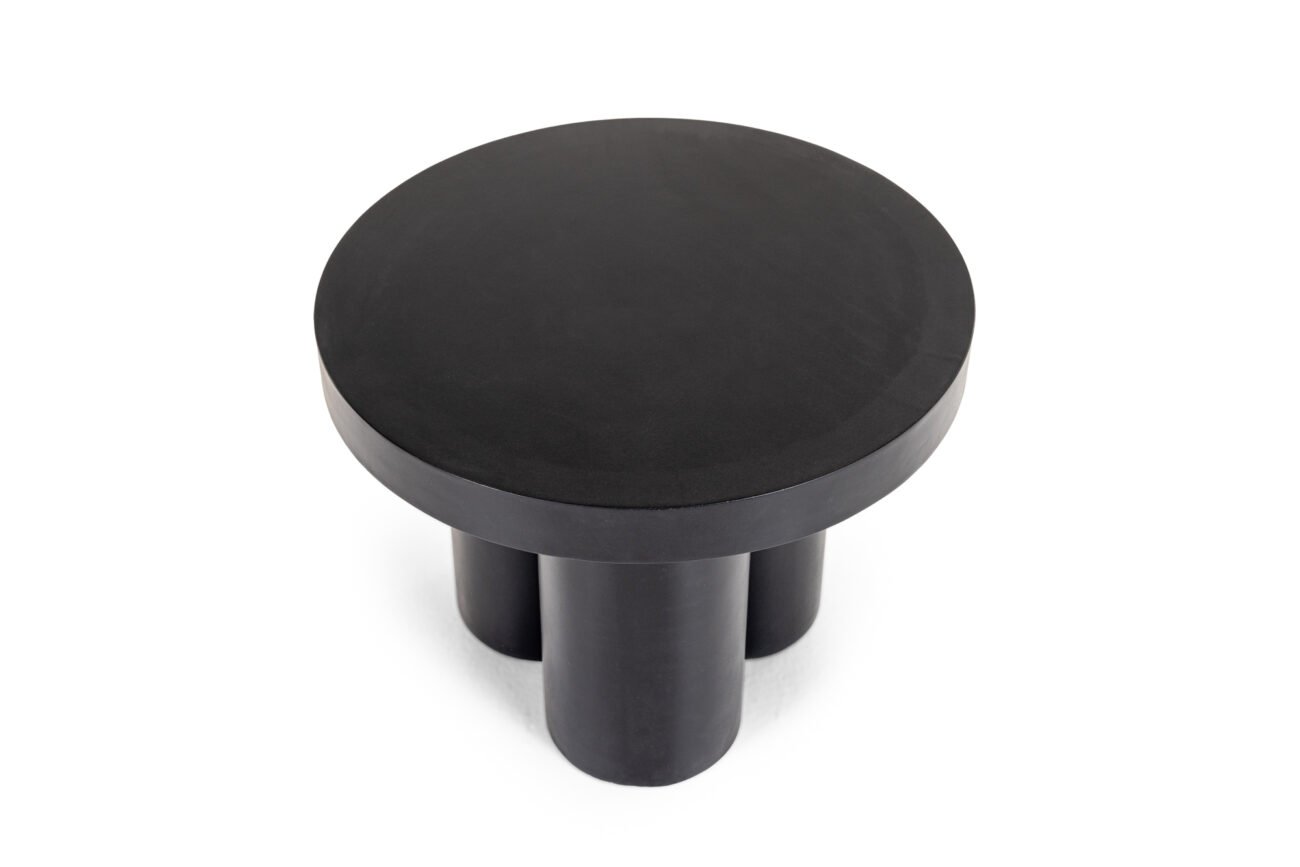 Modrest Bruni - Modern Black Concrete End Table - Image 5