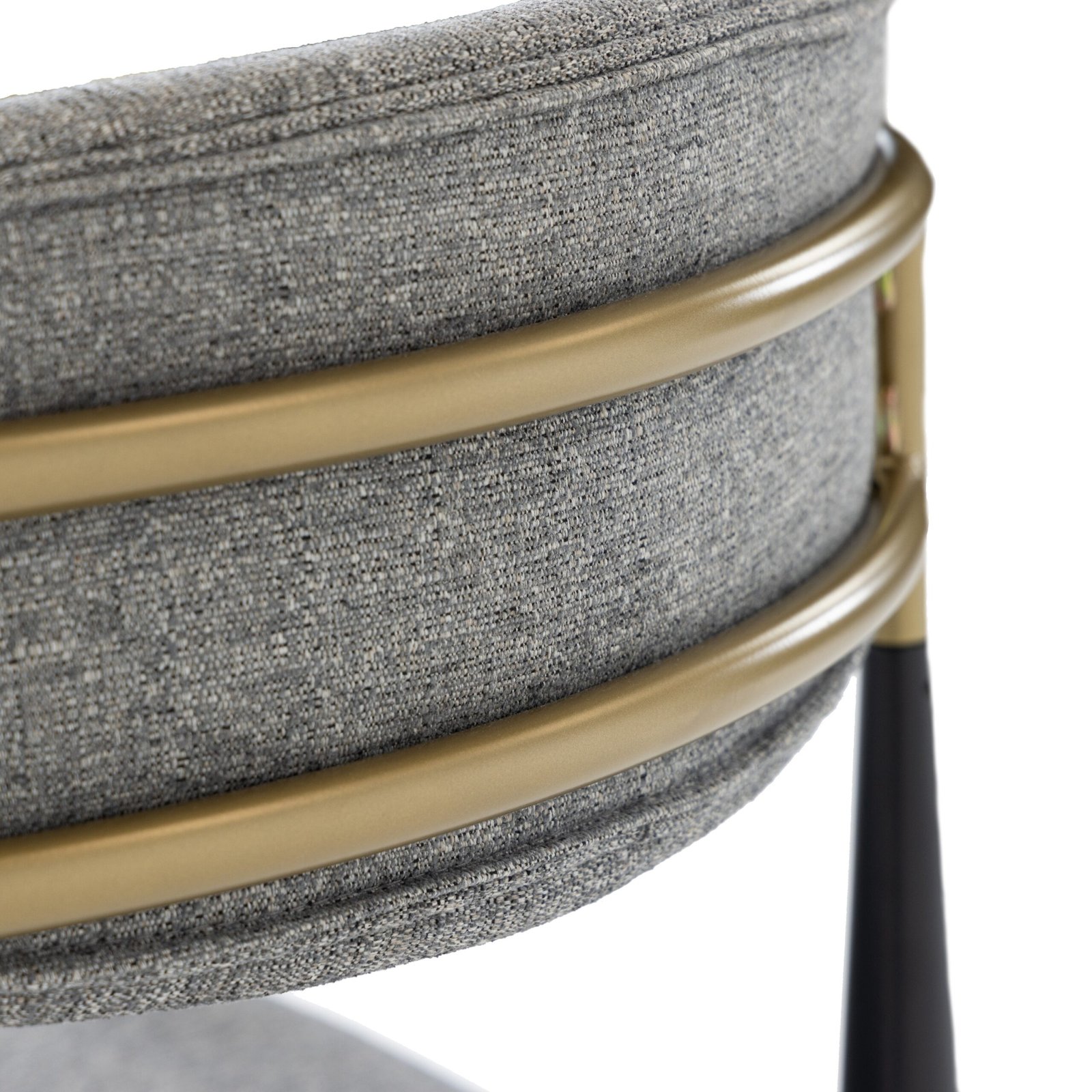 Modrest Buchtel - Mid-Century Modern Medium Grey + Gold Arm + Black Counter Chair - Image 5