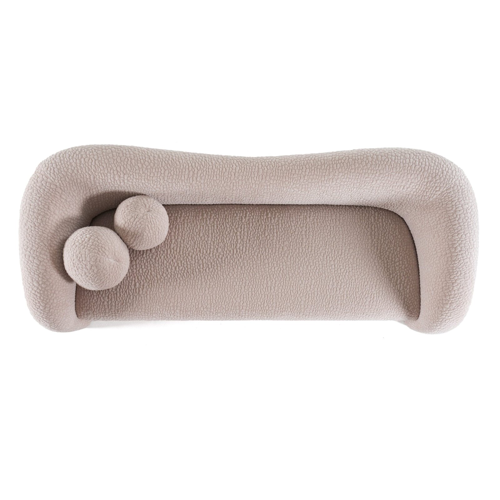Divani Casa Calico - Contemporary Beige Fabric 4-Seat Sofa - Image 2