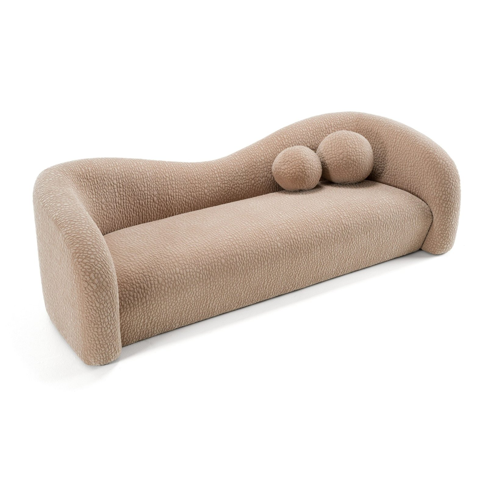 Divani Casa Calico - Contemporary Tan Fabric 3-Seat Sofa - Image 3