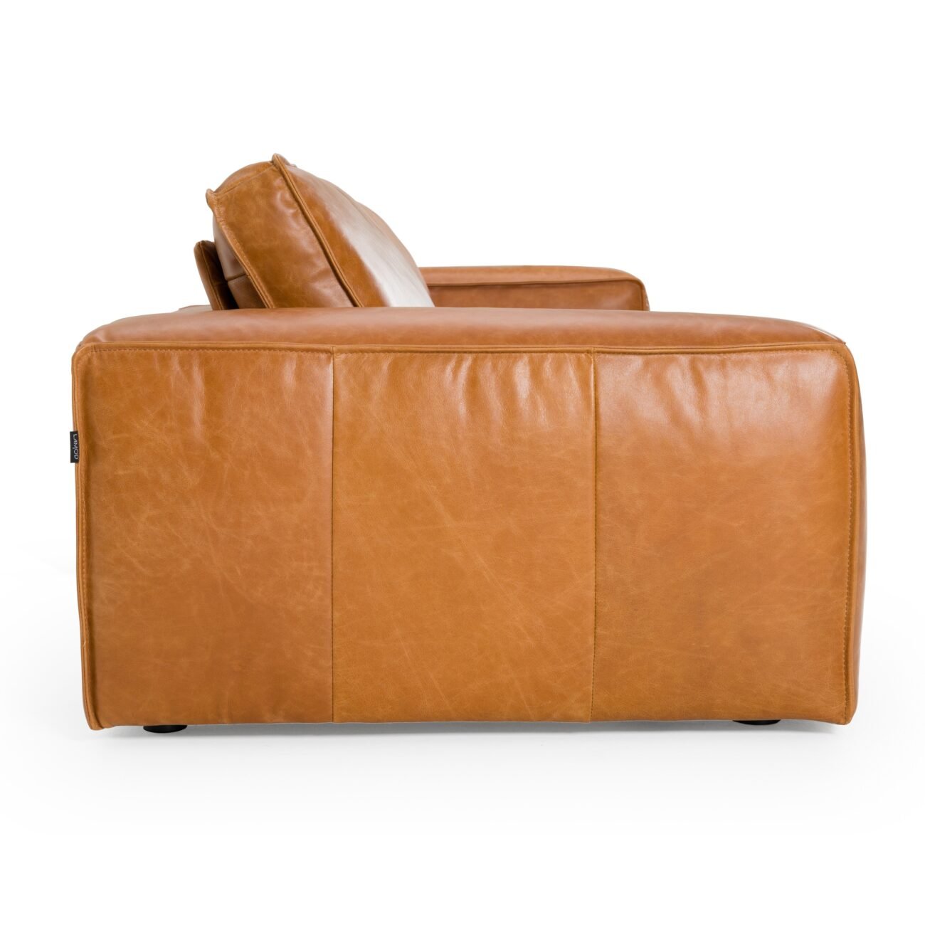 Divani Casa Cambria - Modern Cognac Leather Sofa - Image 3