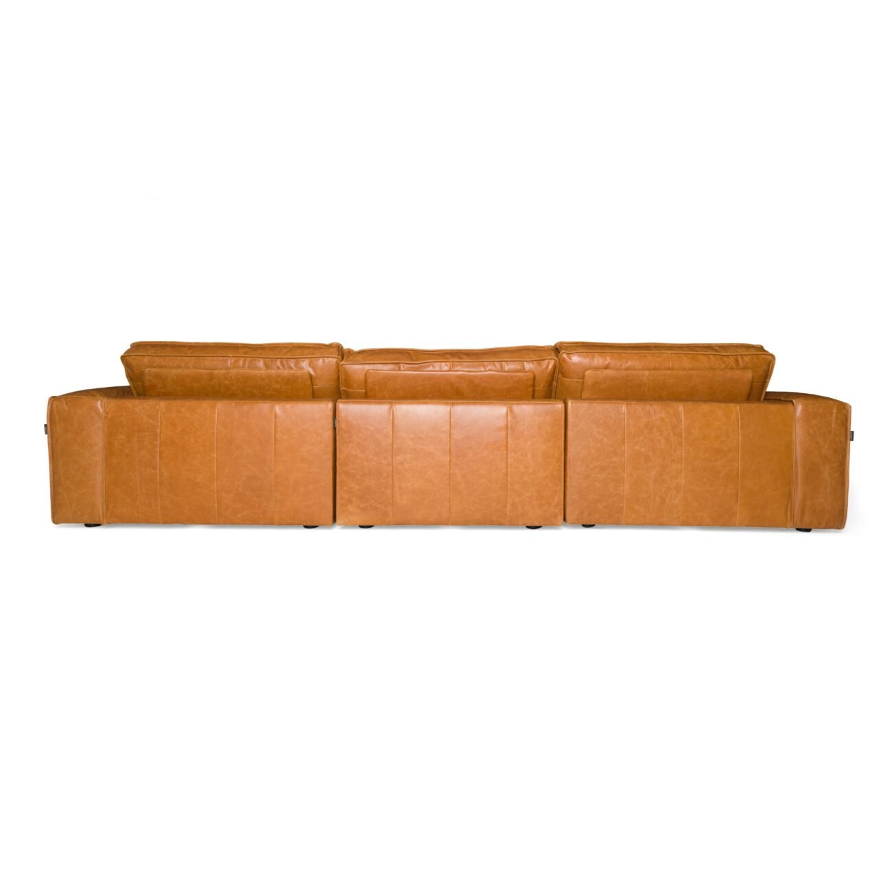 Divani Casa Cambria - Modern Cognac Leather Sofa - Image 4