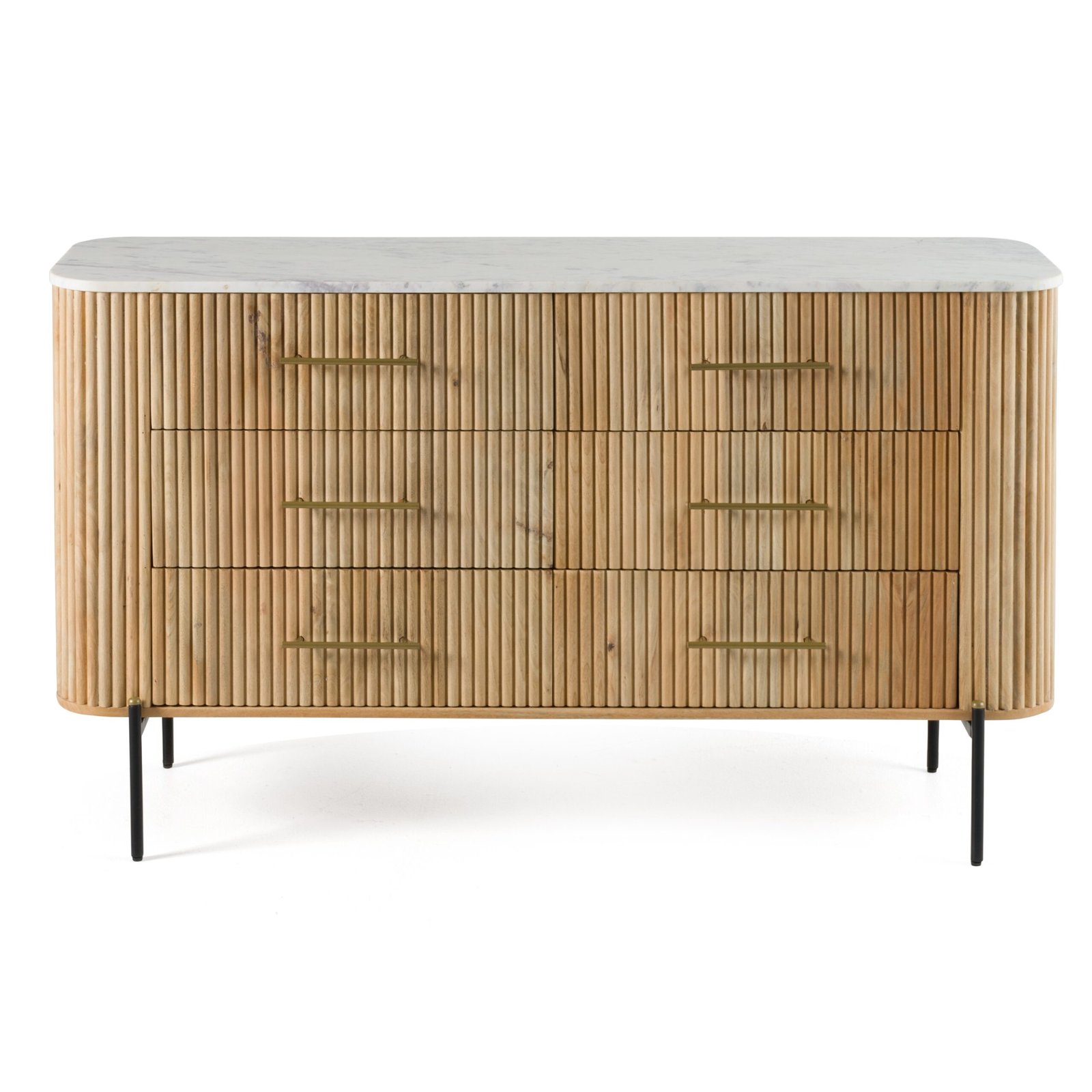 Modrest - Cambridge White Marble & Mango Dresser - Image 3