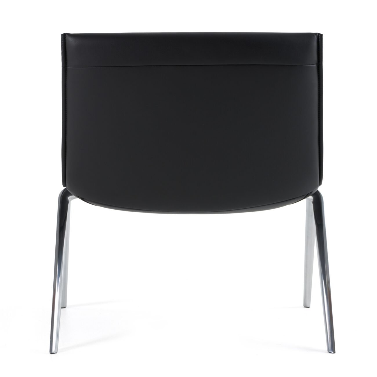 Modrest Cedric - Modern Black Vegan Leather Accent Chair - Image 3