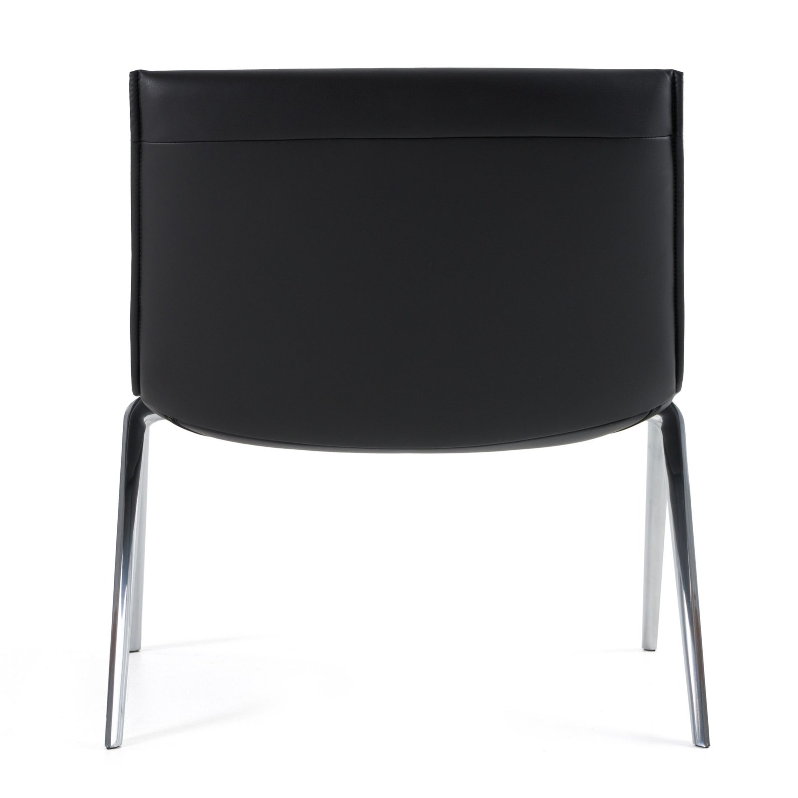 Modrest Cedric - Modern Black Vegan Leather Accent Chair - Image 3