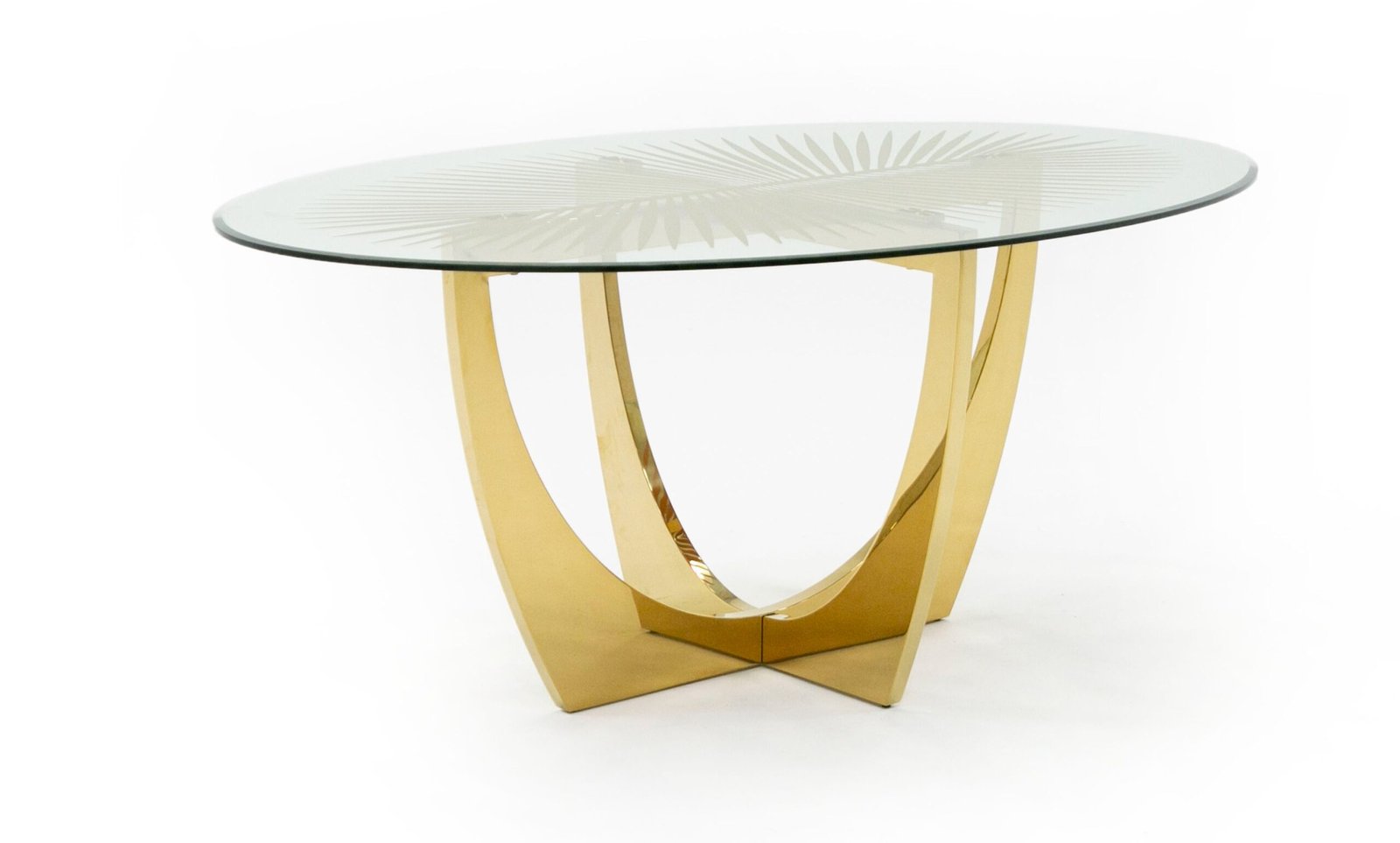 Modrest Chambers - Glass & Gold Dining Table - Image 5